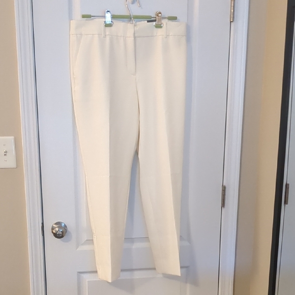 New Talbots Cream Ankle Pants - Picture 1 of 3